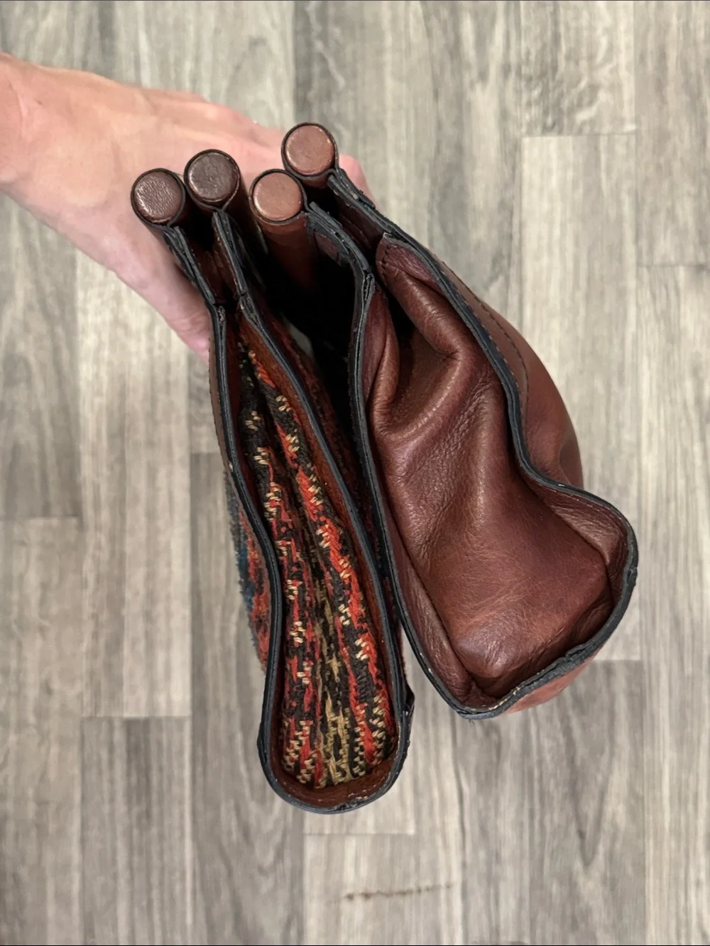 Fossil Vintage Reissue Bar Clutch bags bundle of 2, as is